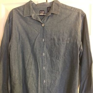 GAP Tops - Gap chambray shirt size large EUC GAP Tops - Gap chambray shirt size large EUC